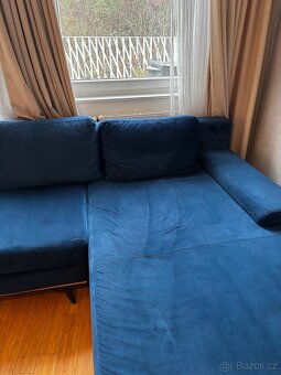 Rohová pohovka Planet z Bonami Semišová, Pravý roh - 8