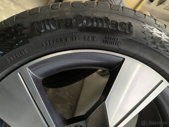 ALU kola Škoda Octavia III 5x112 r17 Originál, pneu 6mm - 8