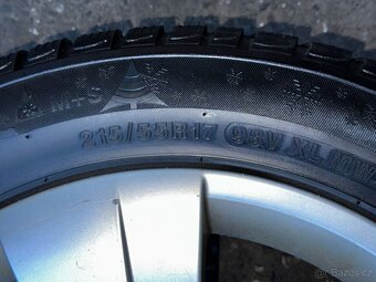 Original ALU kola Škoda 17" 6,5J ET41 + 215/55/R17 - 8