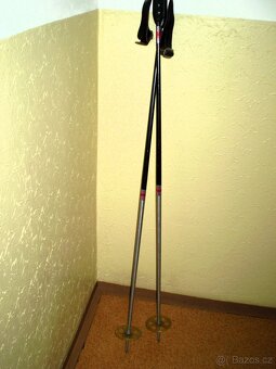 Retro lyžařské duralové hůlky - 8