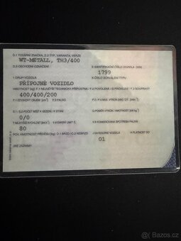 Přívěsný vozík WT-Metall TH3 - 8