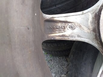 Alu kola 6Jx15H2 ET45 Pneu 195/65 R15 - 8