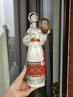 Figurální porcelánová karafa 0.7l, Polonne USSR - 8