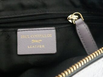 Kožená šedá kabelka/crossbody Paul Costelloe - 8