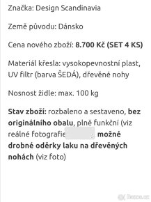 set 5ks design scandinavia židle - 8