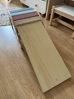 dřevěná montessori houpačka 5v1 a oboustranné prkno 2v1 - 8