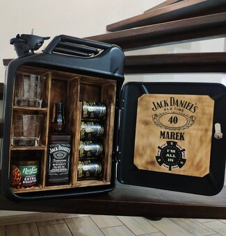 Kanister bar, minibar, kovová bandaska - 8