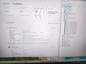 6 jádro Ryzen 5 3600, 16GB, RTX3060 12GB, 1TB SSD - záruka - 8