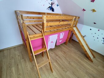 Vyvýšená postel se skluzavkou - 8