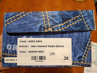 Dámské sandále jeans , vel.38 - 8