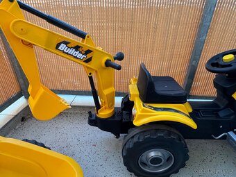 Traktor na šlapání s nakladačem a bagrem Builder - 8