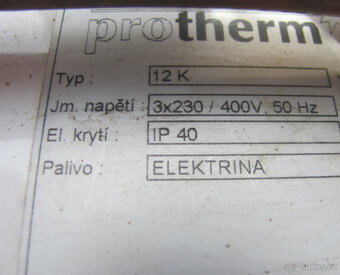 ELEKTROKOTEL PROTHERM 12KW - RAJA 12K - 8