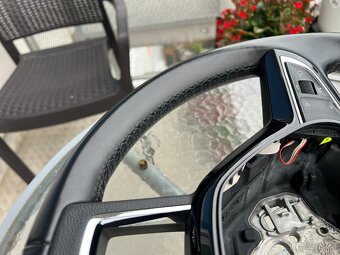 Originál multifunkční volant tříramenný kožený Škoda s pádly - 8
