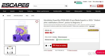 Powerflex PFF85-803-25 Uložení stabilizátoru - 8