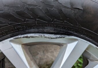 VW Passat 6.5Jx16 ET41 se zimní sada 3ks a 1ks na opravu - 8