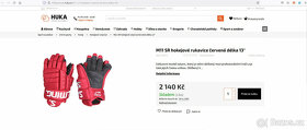 Profi rukavice Salming MTRX21 - červené (velikost 13" + 15") - 8