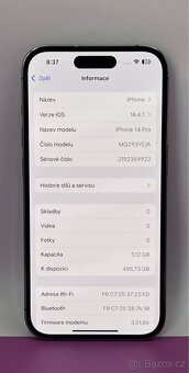 iPhone 14 Pro 512GB Deep Purple, 100% Baterie - 8