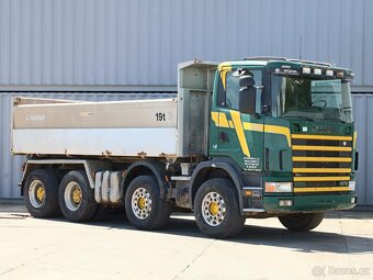 Scania R 124, 8x4, TŘÍSTRANNÉ SKLÁPĚNÍ, 32 TUN, NÁSTAVBA TRÖ - 8