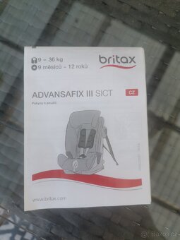 Prodám autosedačku Britax Römer advansafix III SICT - 8