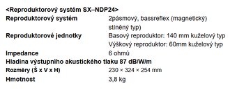 Prodám repro AIWA SX-NDP24 6 ohm krásný zvuk - 8