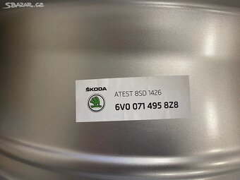 ALU hliníková kola(disky) Škoda MATO 15 6V0071495 8Z8 - nové - 8