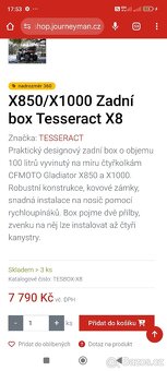 Cf moto Gladiátor , zadní box - 8