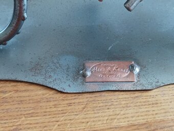 KOVOVÝ MODEL MOTOKROSOVÉHO JEZDCE NA MOTORCE HINZ & KUNST - 8