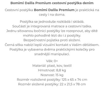 Cestovní postýlka + matrace s chráničem - 8