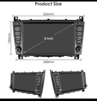 W203 W209 2005-2009 android rádio 8” - 8