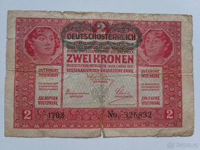 Prodám 5ks starých bankovek 1912 – 1950 - 8