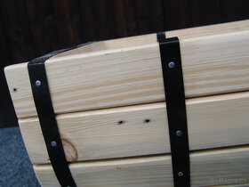 Dřevěný truhlík - soudek - 8