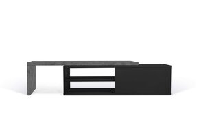 TV stolek TEMAHOME, betonově šedý, 203 x 35 cm - 8