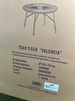 Zahradní sestava Teak nové - 8