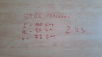 Stůl kancelářský Pracovní stůl Jídelní stůl - 8