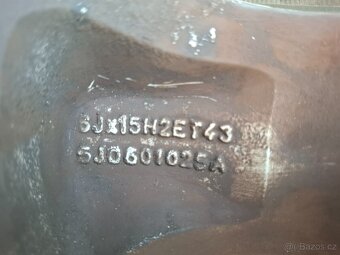 Alu kola 15" Skoda Antares 5x100 letni pneu 195/55R15 - 8