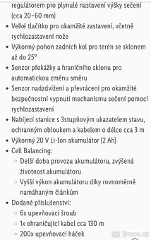 Aku robotická sekačka Parkside na 500 m2 nová - 8