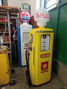 Benzínový stojan Tokheim Shell, kompletní, původní - 8