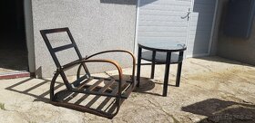 PRODÀM DVĚ KŘESLA TONET A DVA STOLKY RETRO STYLU - 8