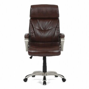 Kancelářské křeslo, hnědá ekokůže, KA-Y284 BR - 8