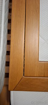 Celomasivni dubová manželská postel - 8