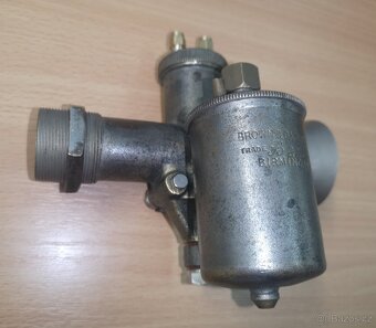 Predám bronzový karburátor B&B 25,4mm s uchytením na závit - 8