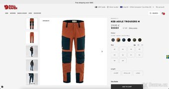 Outdoorové kalhoty Fjallraven Keb Agile Trousers M - 8