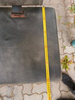 Stul dubovy masiv 200x90x76 kovove nohy+ lavice - 8