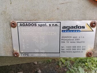 Sklopný vozík Agados do 750kg s plachtou - 8