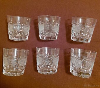 Broušené skleničky na Whisky a kompt.misky. - 8