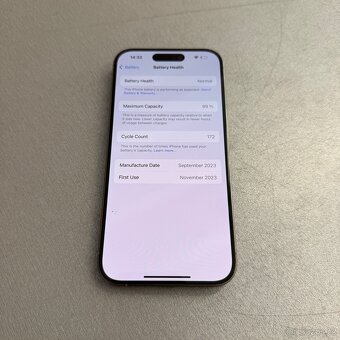 iPhone 15 Pro 128GB, pěkný stav, 12 měsíců záruka - 8