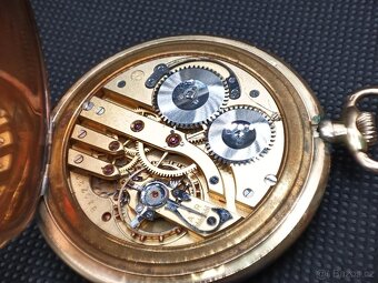 Zlaté Švýcarské 14k kapesní hodinky IWC Schaffhausen - 8