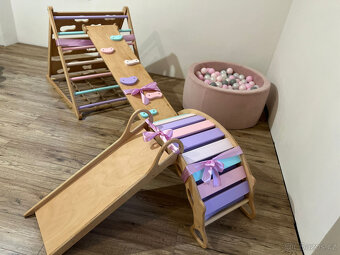 Dětská Montessori houpačka celobuková - 8