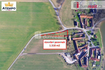 K prodeji, stavební pozemek o celkové výměře 1.318 m2, obec - 8