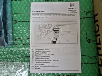 dekor středového panelu design carbon Seat Ibiza (5P, 3P, ST - 8
